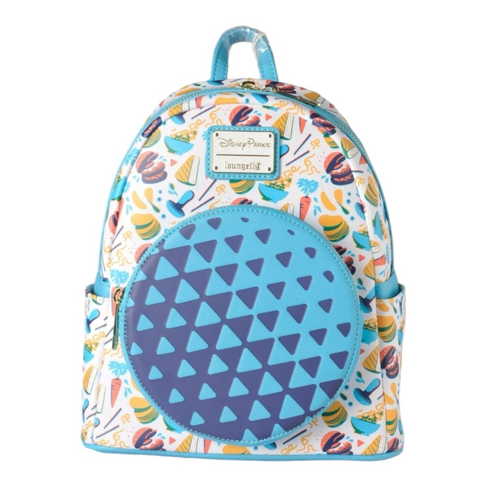 Loungefly Disney Parks Blue Patterned Backpack